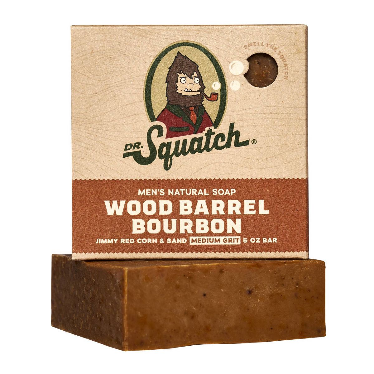 DR. SQUATCH Men's All Natural Bar Soap - Wood Barrel Bourbon - 5oz