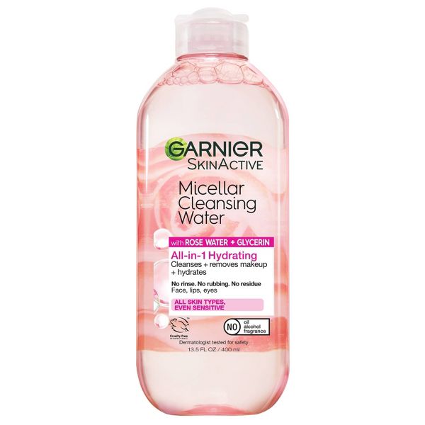 Garnier Micellar Water with Rose Water and Glycerin Hydrating Makeup Remover - 13.5 fl oz