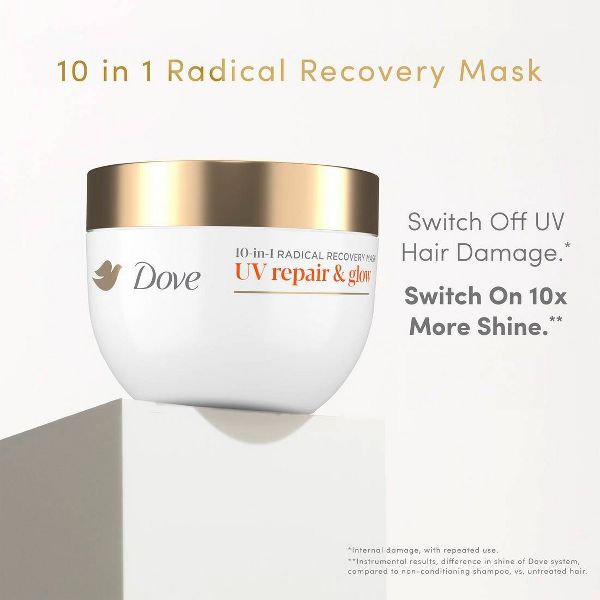 Dove Beauty UV Repair & Glow 10-in-1 Radical Recovery Mask - 9.2oz