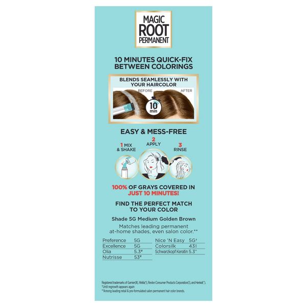 L'Oreal Paris Root Rescue Permanent Hair Color - 2 Black - 1 kit