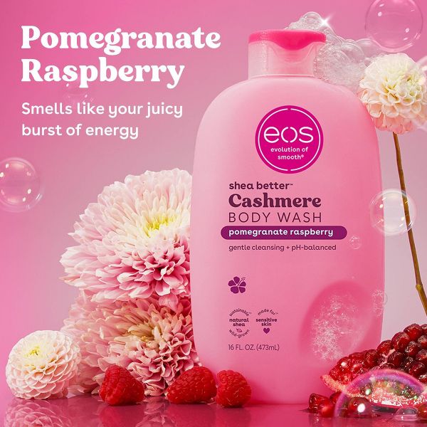eos Cashmere Body Wash - Pomegranate Raspberry - 16 fl oz