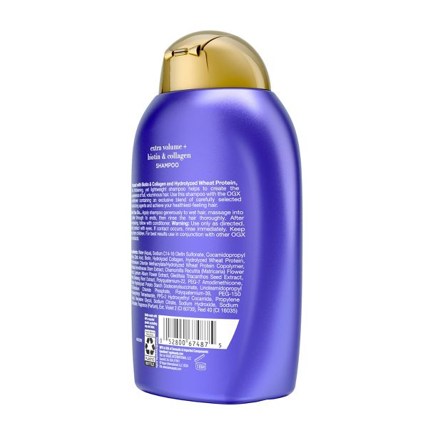 OGX Biotin & Collagen Extra Strength Volumizing Shampoo for Fine Hair - 13 fl oz