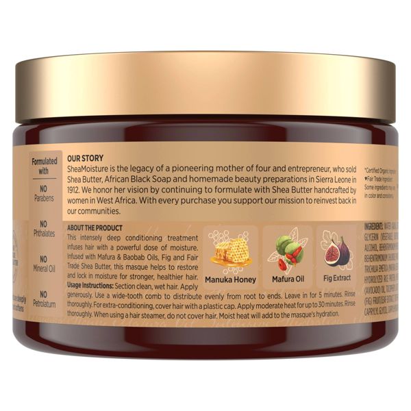 SheaMoisture Manuka Honey & Mafura Hair Oil Intensive Hydration Hair Mask - 11.5oz