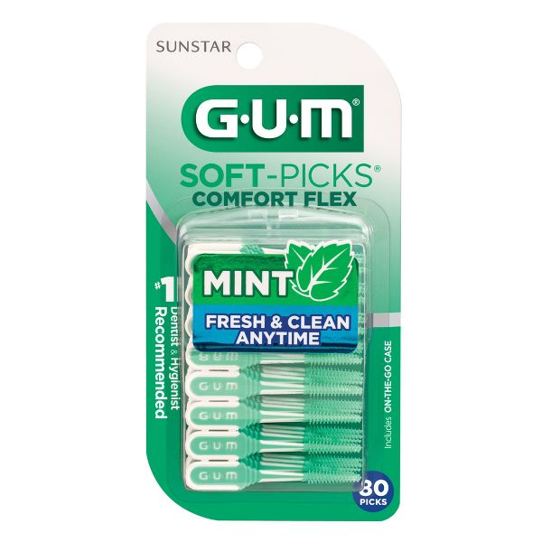 GUM Soft-Picks Comfort Flex Mint Dental Picks - 80ct
