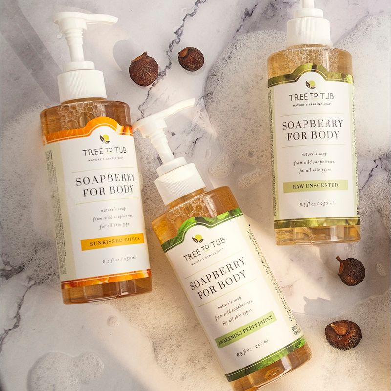 Tree To Tub Peppermint Body Wash for Sensitive Skin and Dry Skin - pH Balanced, Hydrating, Sulfate Free, Vegan Body Soap with Organic Aloe Vera
