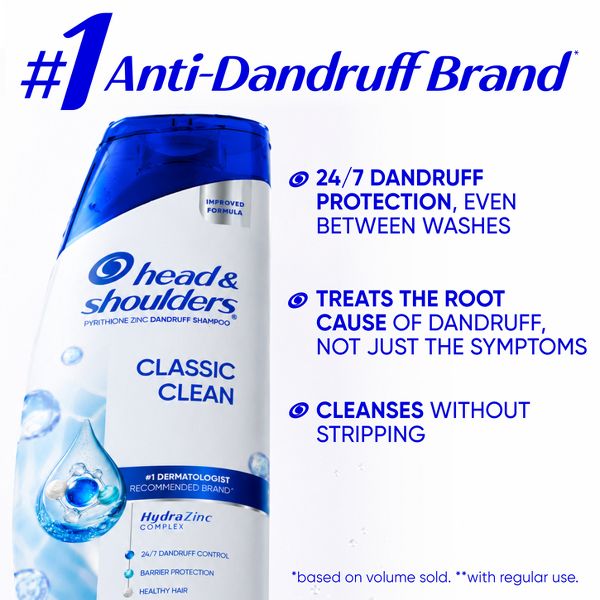 Head & Shoulders Classic Clean Daily-Use Anti-Dandruff Paraben Free Shampoo - 3 fl oz