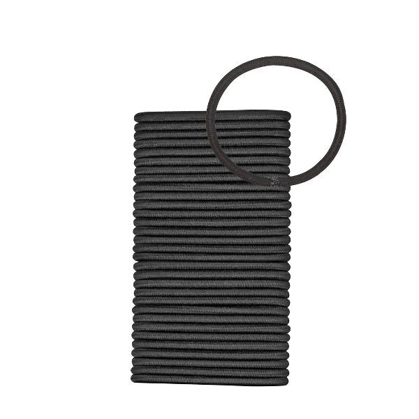 scünci No Damage 2X Stronger Elastic Hair Ties - Black - All Hair - 4mm - 32pcs
