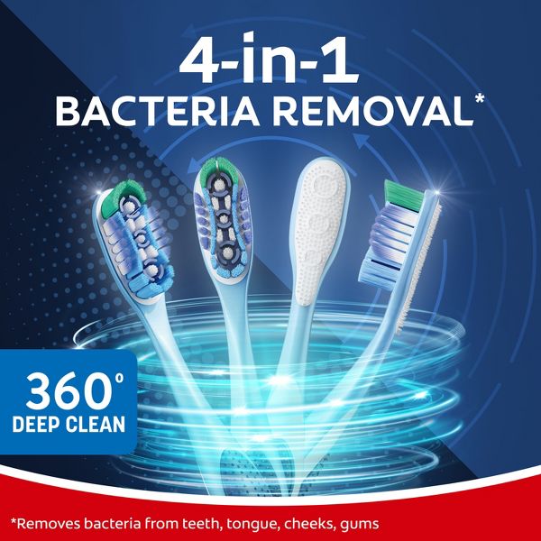 Colgate 360 Deep Clean Manual Toothbrush - Medium - 4ct