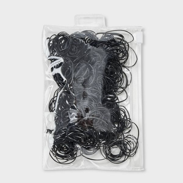 Kids' Medium Glitter Polybands - 500ct - Cat & Jack: Securing Hair, For All Hair Types, Includes Elastic