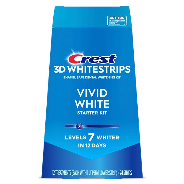 Crest 3D Whitestrips Vivid White Teeth Whitening Kit - 12 Treatments