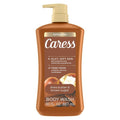 Caress Shea Butter & Brown Sugar Exfoliating Body Wash for Women - 30 fl oz
