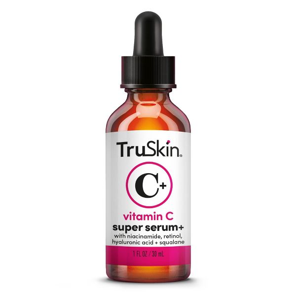 TruSkin Vitamin C Super All-in-One Anti-Aging Face Serum with Niacinamide, Retinol, Hyaluronic Acid, Salicylic Acid and Squalane - 1 fl oz
