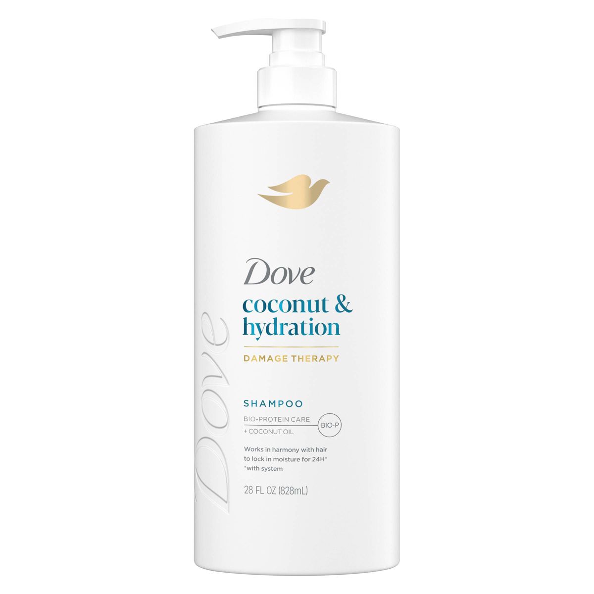Dove Beauty Coconut Hydration Shampoo Pump with Coconut Oil & Bio-Protein Care - 28 fl oz