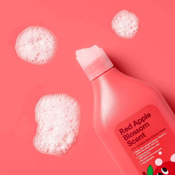 Kids' Bubble Bath + Body Wash - Red Apple Blossom - 20 fl oz - up&up™