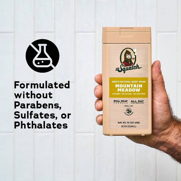 DR. SQUATCH Men's Natural Rapids Non-Exfoliating Body Wash - Mountain Meadow - 14 fl oz