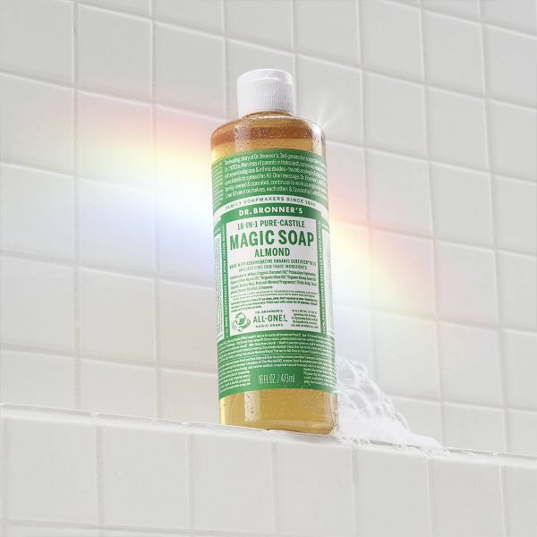 Dr. Bronner's Magic Pure Castile Liquid Soap Bodywash - Almond - 16 fl oz