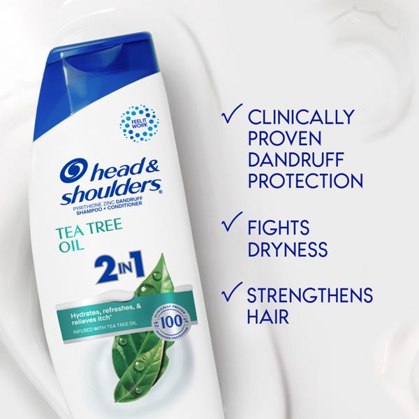Head & Shoulders Dandruff Treatment/Dandruff Shampoo and Conditioner with Tea Tree Oil - 12.5 fl oz