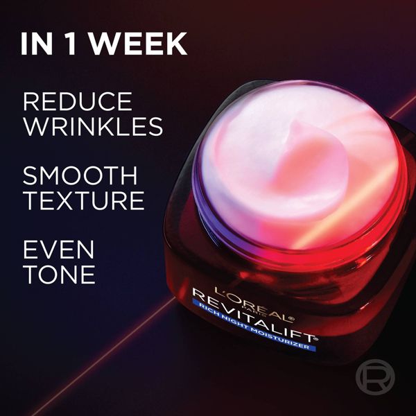 L'Oreal Paris Revitalift Triple Power Age-Defying Rich Night Facial Moisturizer - 1.7oz