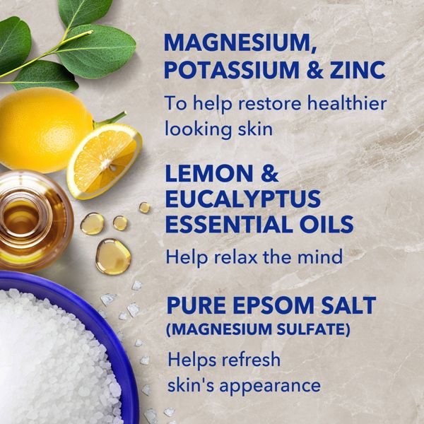 Dr Teal's Foaming Bath with Pure Epsom Salt, Restorative Minerals with Magnesium, Potassium & Zinc - 34 fl oz