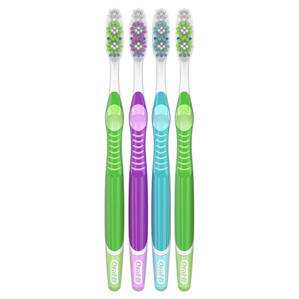 Oral-B 3D White Vivid Manual Toothbrush, Medium Bristles - 1ct