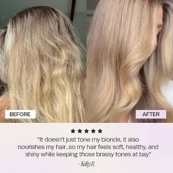 Glimmr Blonde Restore Purple Toning Shampoo - 11.8 fl oz: Brightening, Toning, Hydrating
