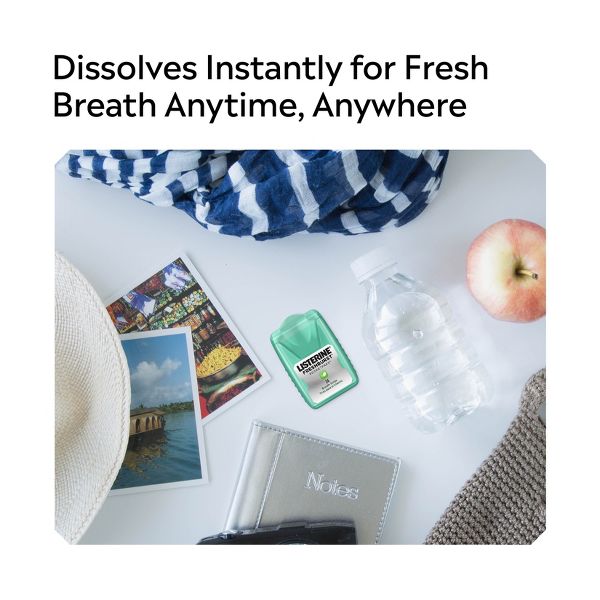 Listerine Freshburst Pocketpaks Portable Breath Strips - Spearmint - Travel Size - 24ct/3pk