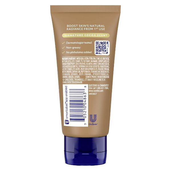 Vaseline Intensive Care Cocoa Radiant Hand and Body Lotion - Travel Size - 2 fl oz