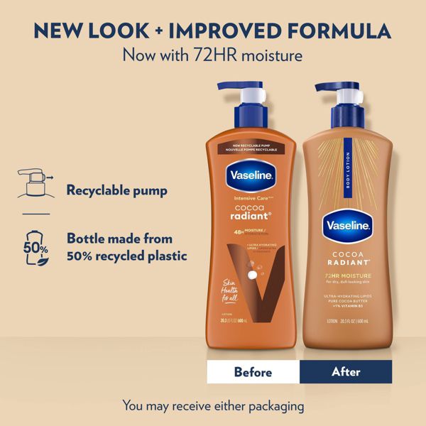 Vaseline Intensive Care Moisturizing Body Lotion with Cocoa Butter Cocoa Radiant - 10 fl oz