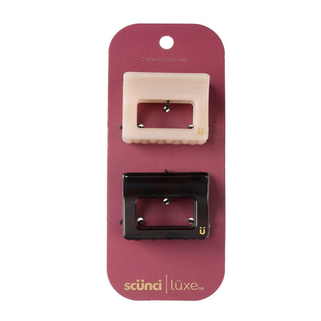 scünci | lüxe Statement Mini Rectangle Claw Clips - 2pcs
