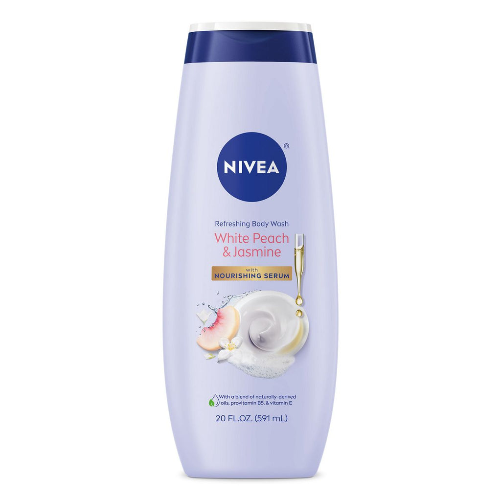 Nivea White Peach and Jasmine Refreshing Body Wash for Dry Skin - 20 fl oz