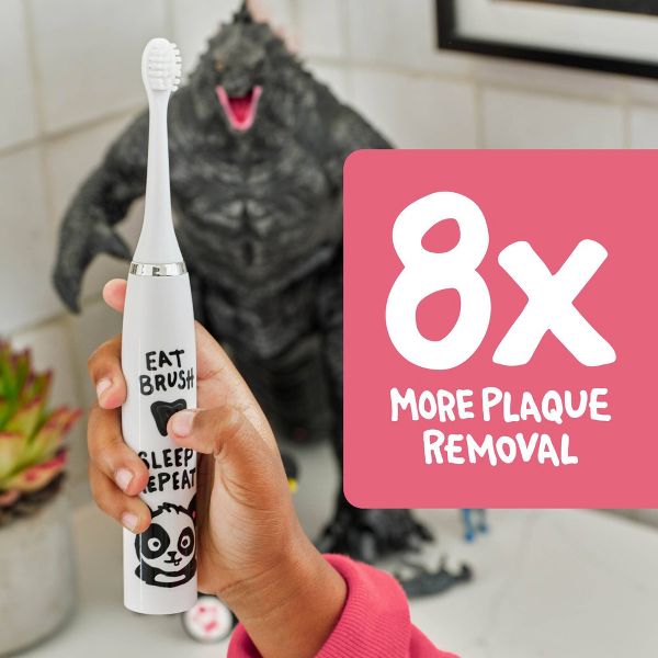 Made by Dentists Kids' Panda Rechargeable Electric Toothbrush with 3 Brush Heads