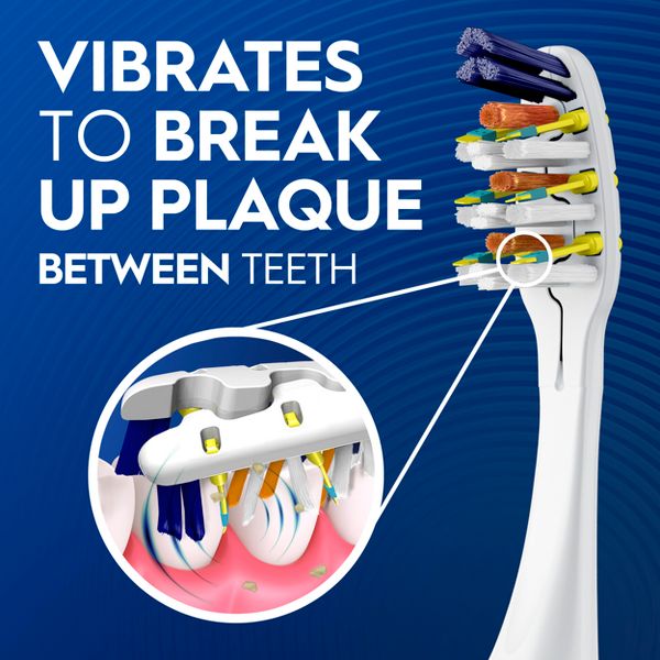 Oral-B Pulsar Pro-Health Battery Powered Electric Toothbrush - Medium - 2pk