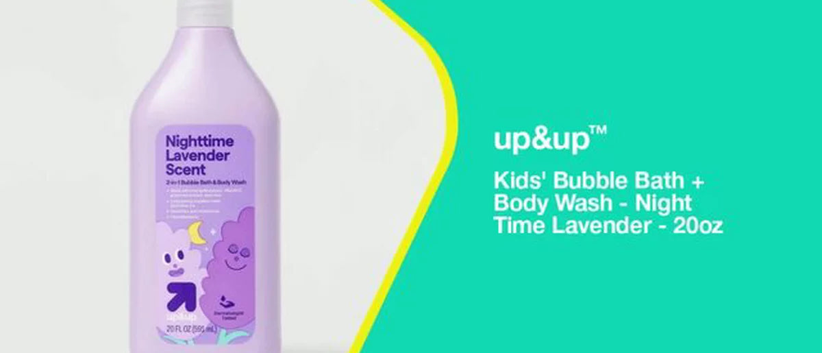 Kids' Bubble Bath + Body Wash - Night Time Lavender - 20 fl oz - up&up™