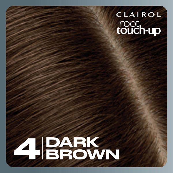 Clairol Root Touch-Up Permanent Hair Color - 4 Dark Brown Hair Dye Kit