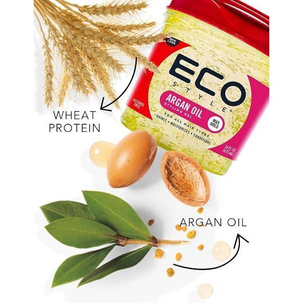 ECO STYLE Professional Argan Oil Styling Gel - 16 fl oz