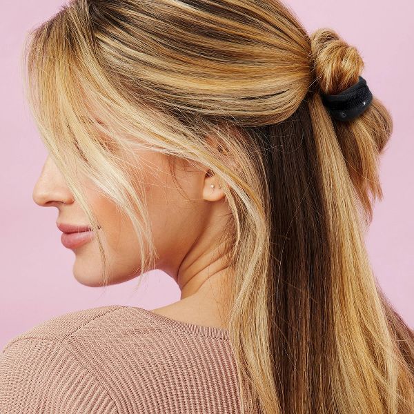 scünci | lüxe No-Slip Grip Active Hosiery Ponytailers with Storage Bag - All Hair - 10pcs: Spandex, Elastic, Hair Styling
