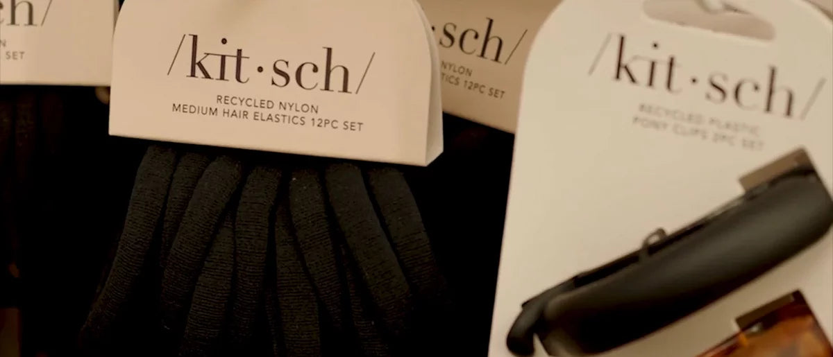 Kitsch Oversized Scrunchies - Black & Chocolate