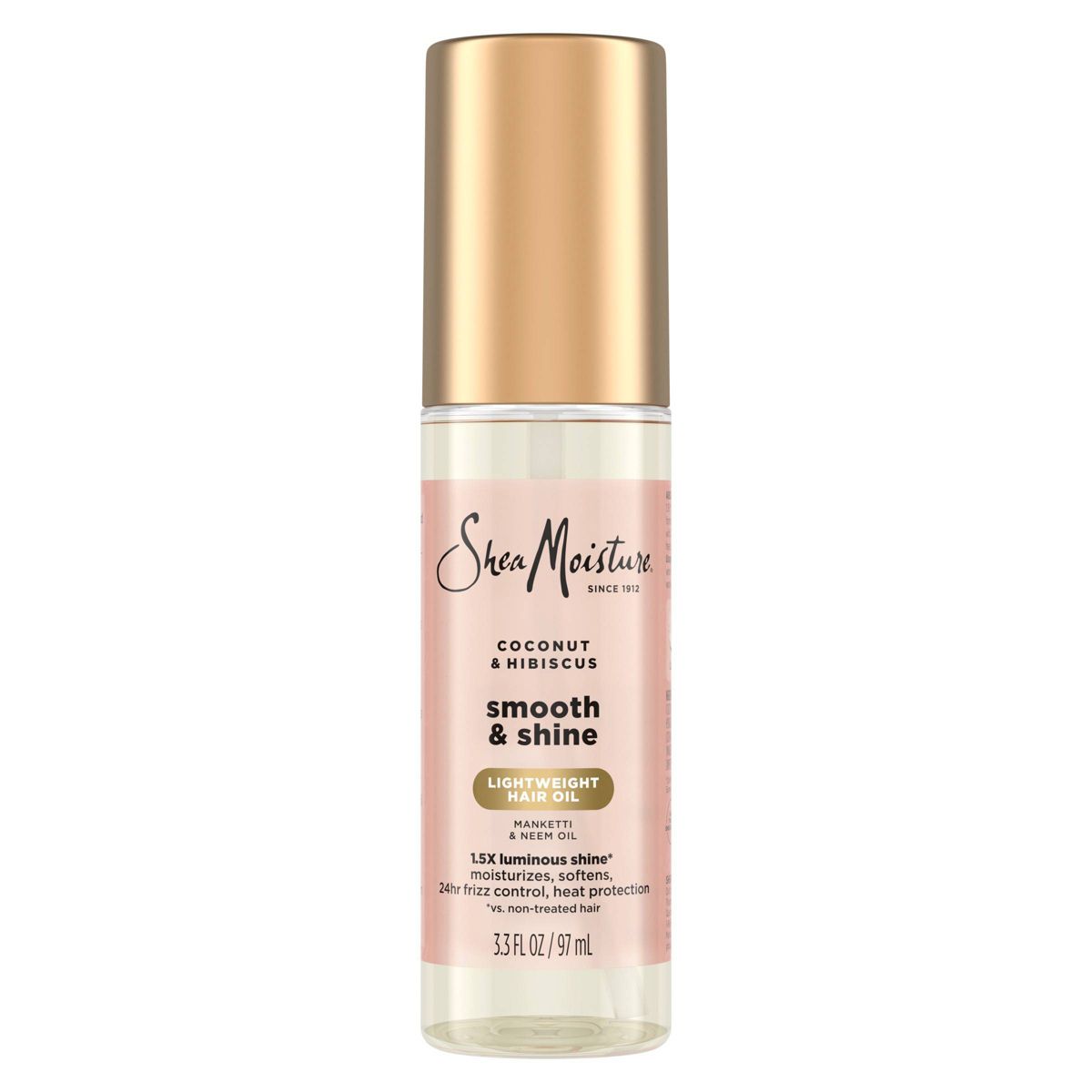 SheaMoisture Coconut and Hibiscus Smooth + Shine Hair Oil - 3.3 fl oz