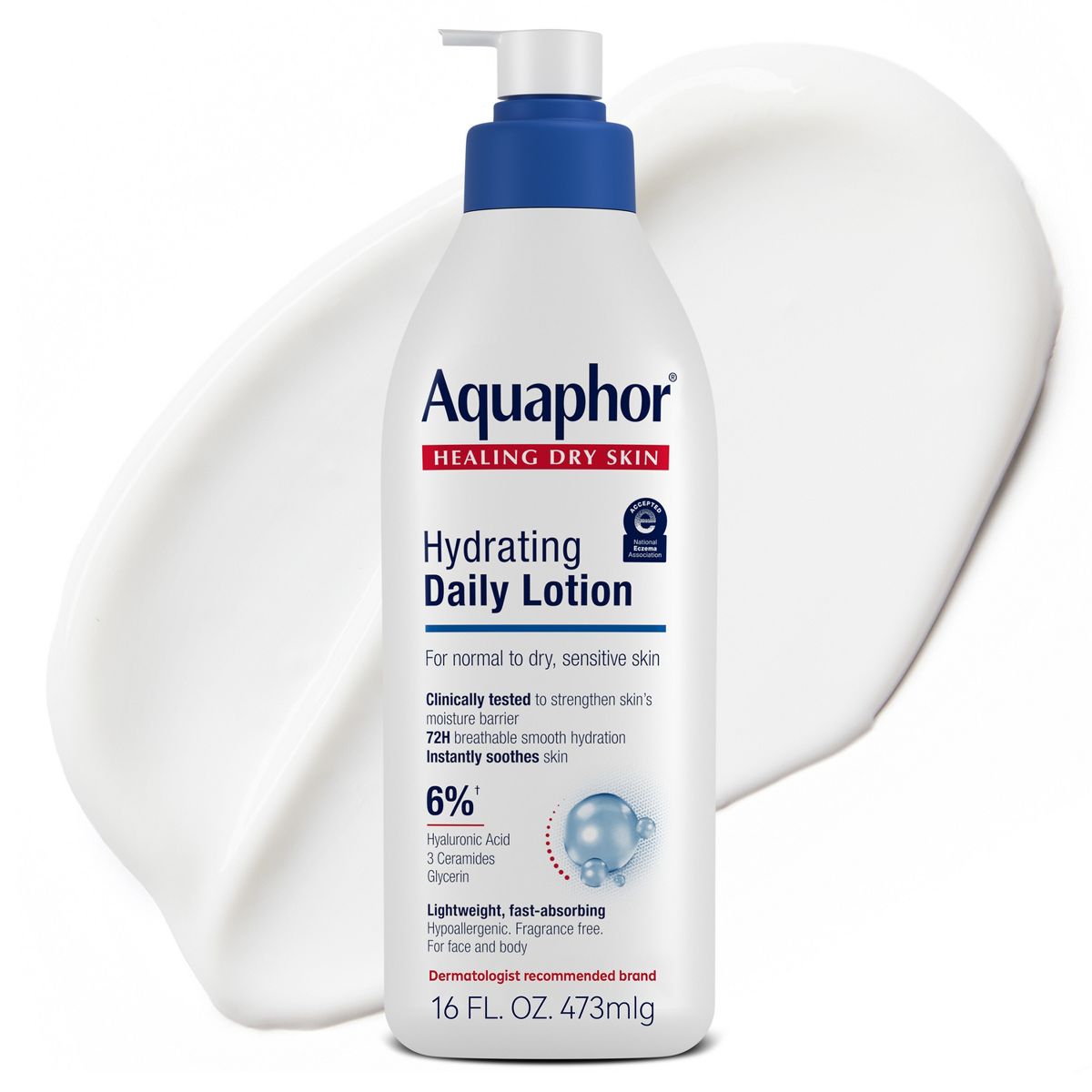 Aquaphor Hydrating Daily Body Lotion Unscented - 16 fl oz