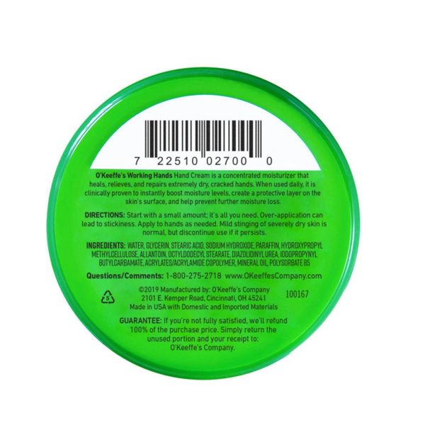 O'Keeffe's Working Hands Hand Cream Unscented - 2.7oz