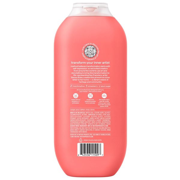 Method Limited Artist Collection Inspired by San Francisco Body Wash - Marshmallow and Strawberry - 18 fl oz
