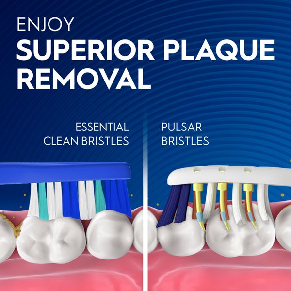 Oral-B Pulsar Pro-Health Battery Powered Electric Toothbrush - Medium - 2pk