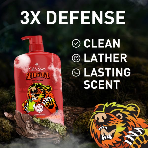 Old Spice Wild Collection Bearglove Body Wash Pump - 33.4 fl oz