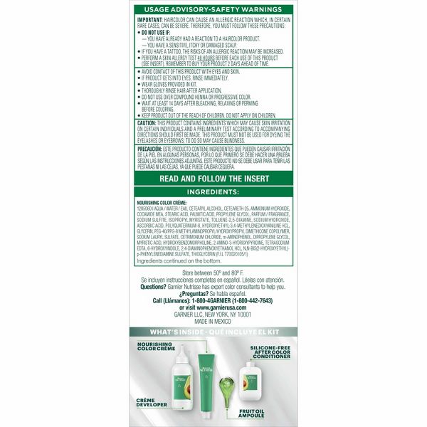 Garnier Nutrisse Nourishing Permanent Hair Color Creme - 40 Dark Brown