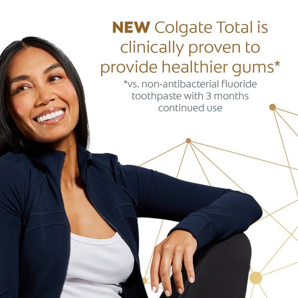 Colgate Total Active Prevention Tarter Control Fluoride Whitening Toothpaste - Mint - 5.1oz/2pk
