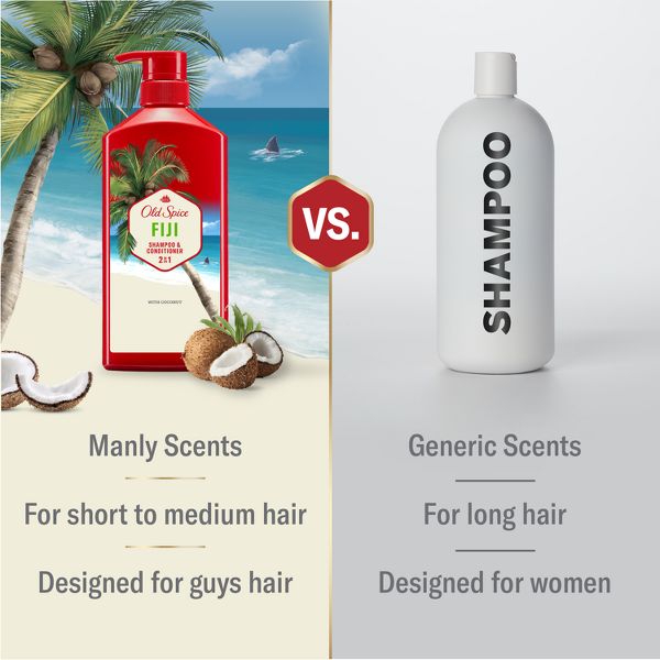 Old Spice Men's Fiji 2-in-1 Shampoo & Conditioner - 21.9 fl oz