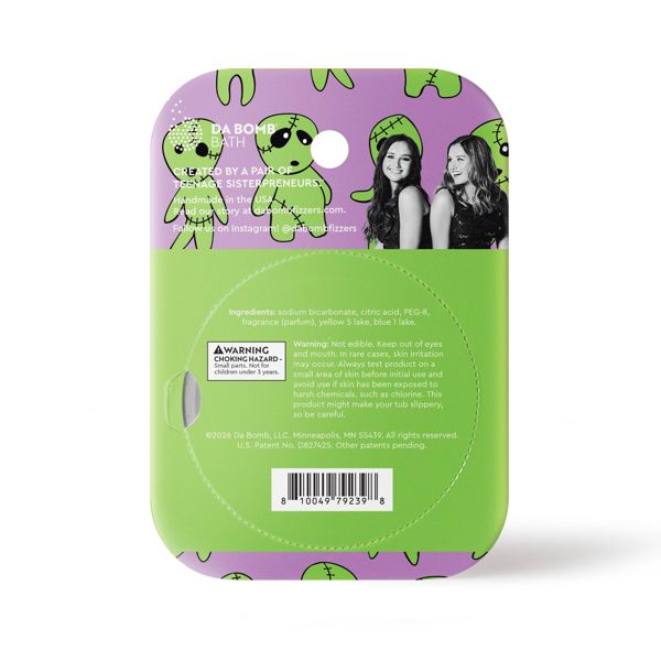 Da Bomb Bath Fizzers Zombie-Spiderweb Bath Bomb - 3.25oz