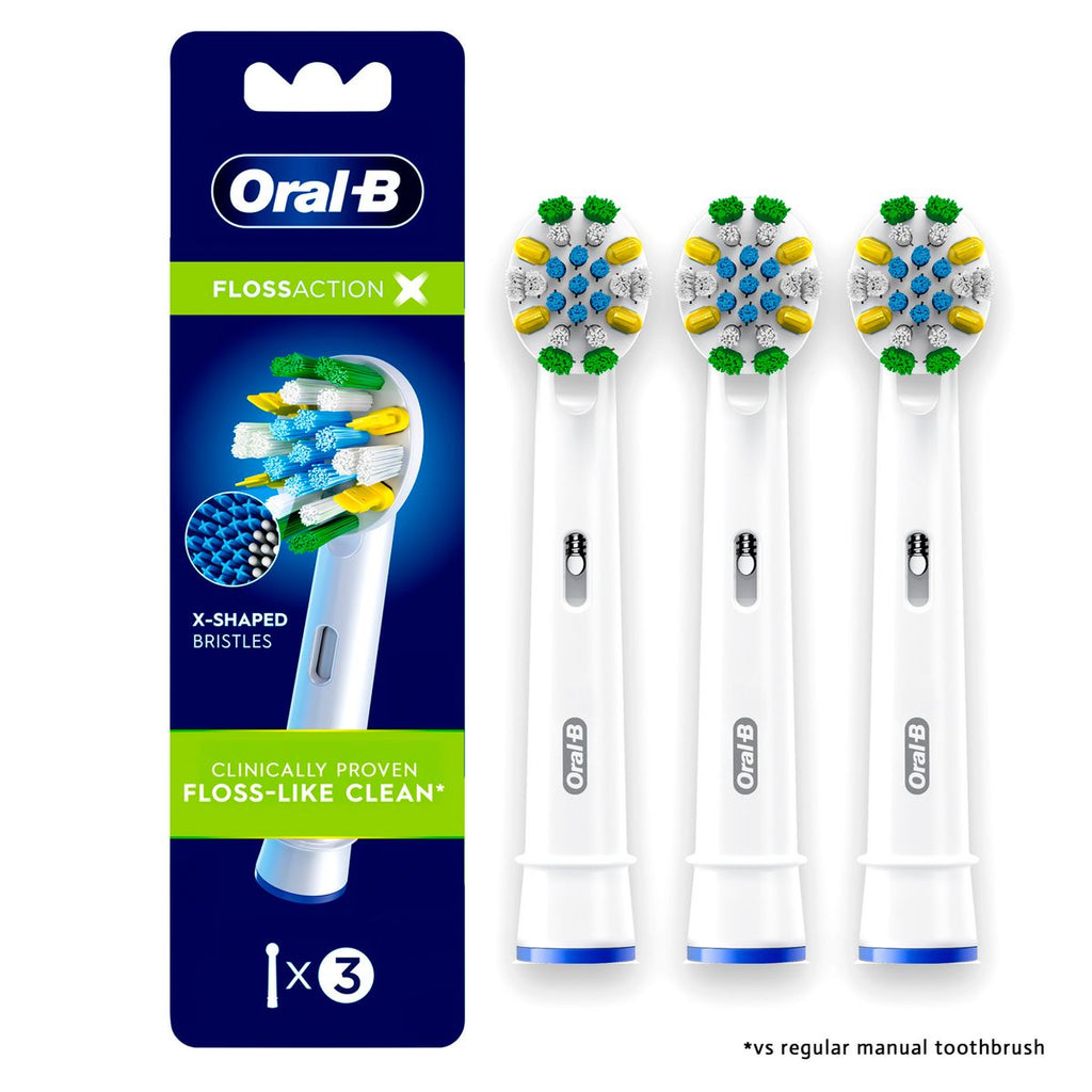 Oral-B Floss Action X-Filament Replacement Brush Heads - 3ct