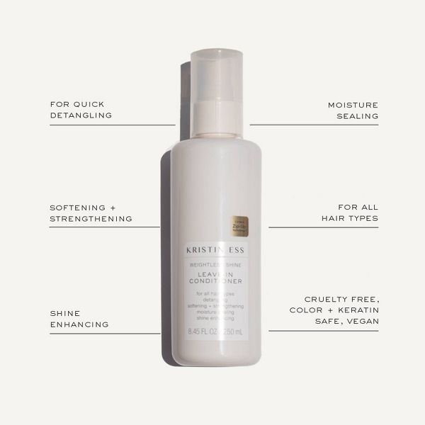 Kristin Ess Weightless Shine Leave In Conditioner Spray + Detangler - 8.45 fl oz