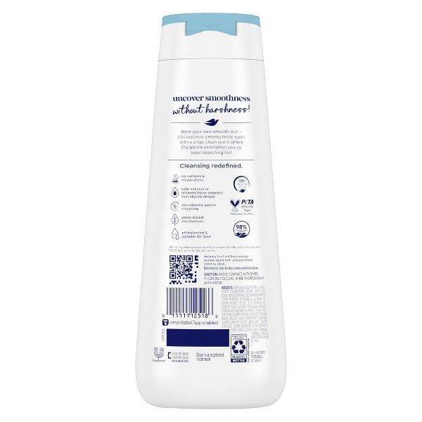 Dove Gentle Exfoliate Body Wash - Sea Minerals 24hr Lotion-Soft Skin - 20 fl oz